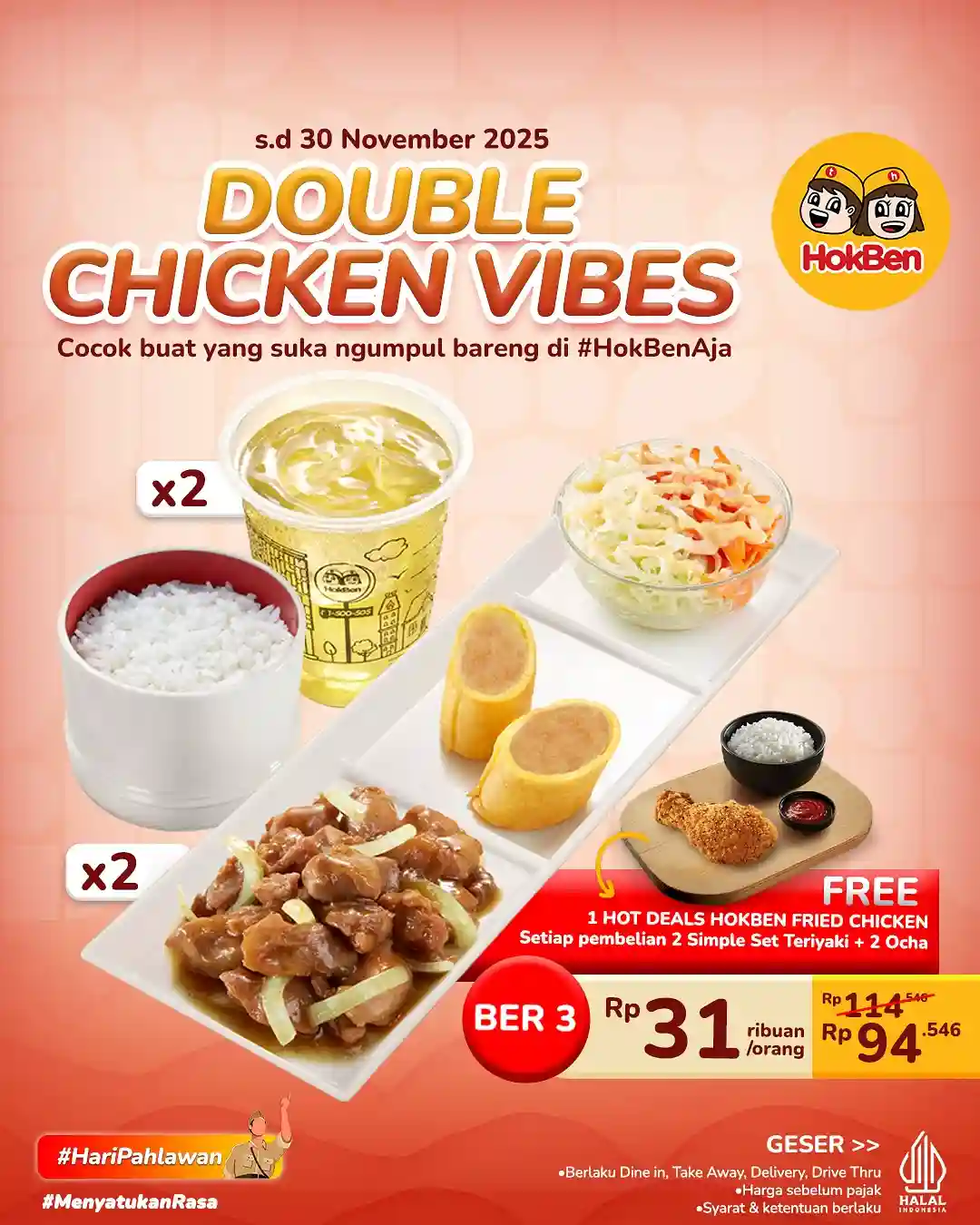 Promo Hokben Doubel Chicken Vibes Harga Mulai 28 Ribuan 2 Promo Hokben Doubel Chicken Vibes Harga Mulai 28 Ribuan 2