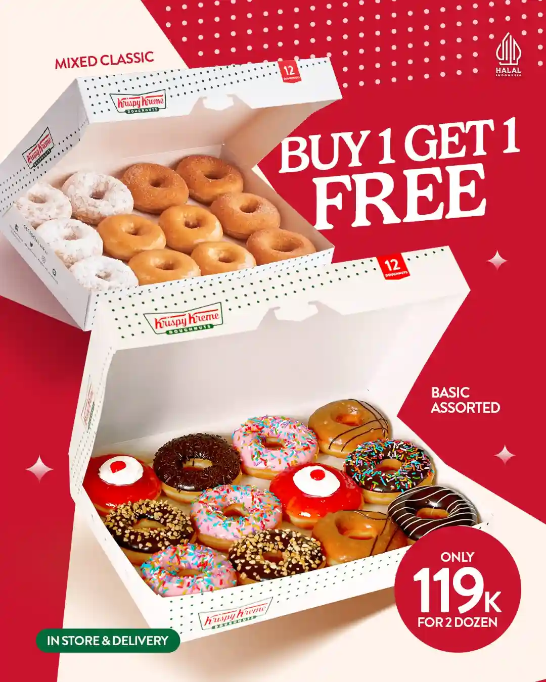 Promo Krispy Kreme Spesial Beli 1 Gratis 1 Harga Hanya 119 Ribu 1 Promo Krispy Kreme Spesial Beli 1 Gratis 1 Harga Hanya 119 Ribu