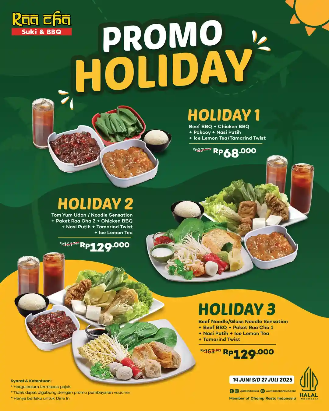 Promo Raa Cha Spesial Holiday Harga Paket Mulai 68 Ribu