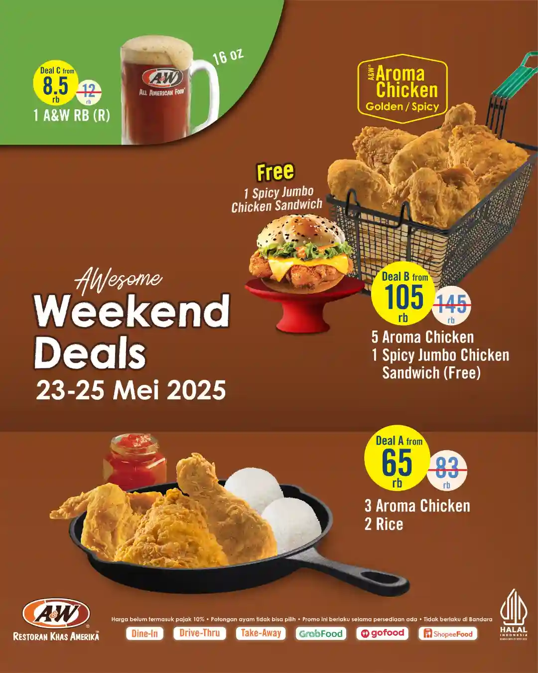 Promo AW Weekend Deals Terbaru 23 - 25 Mei 2025