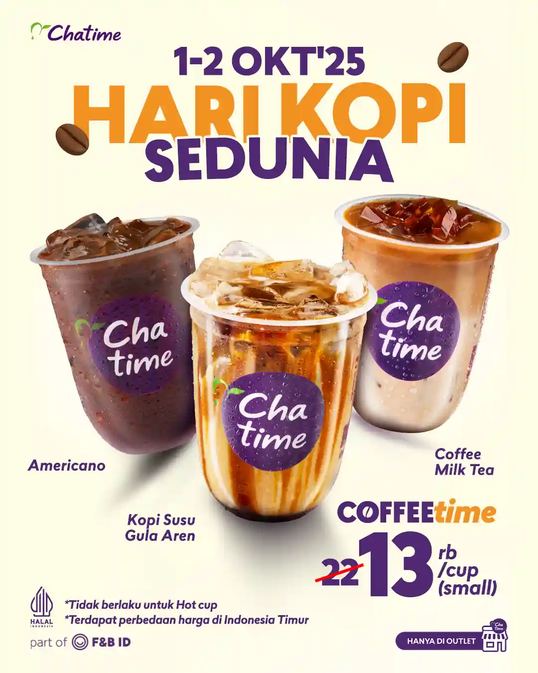 Promo Chatime Hari Kopi Sedunia Coffee Series Hanya 13 Ribu
