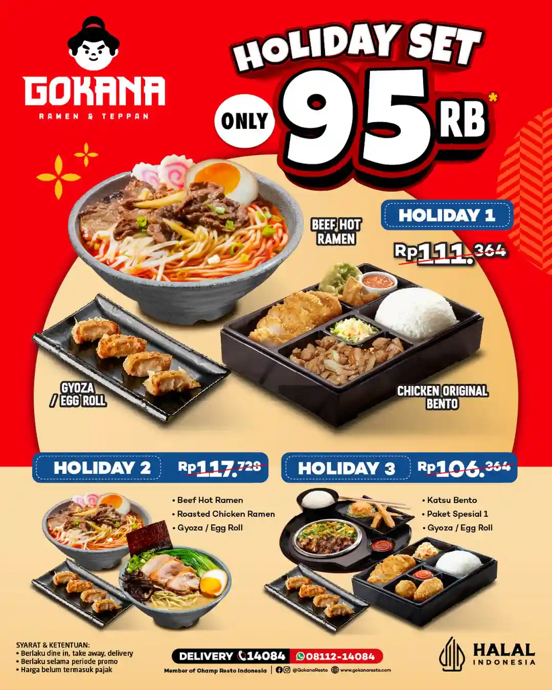 Promo Gokana Holiday Set Harga Spesial Hanya 95 Ribu