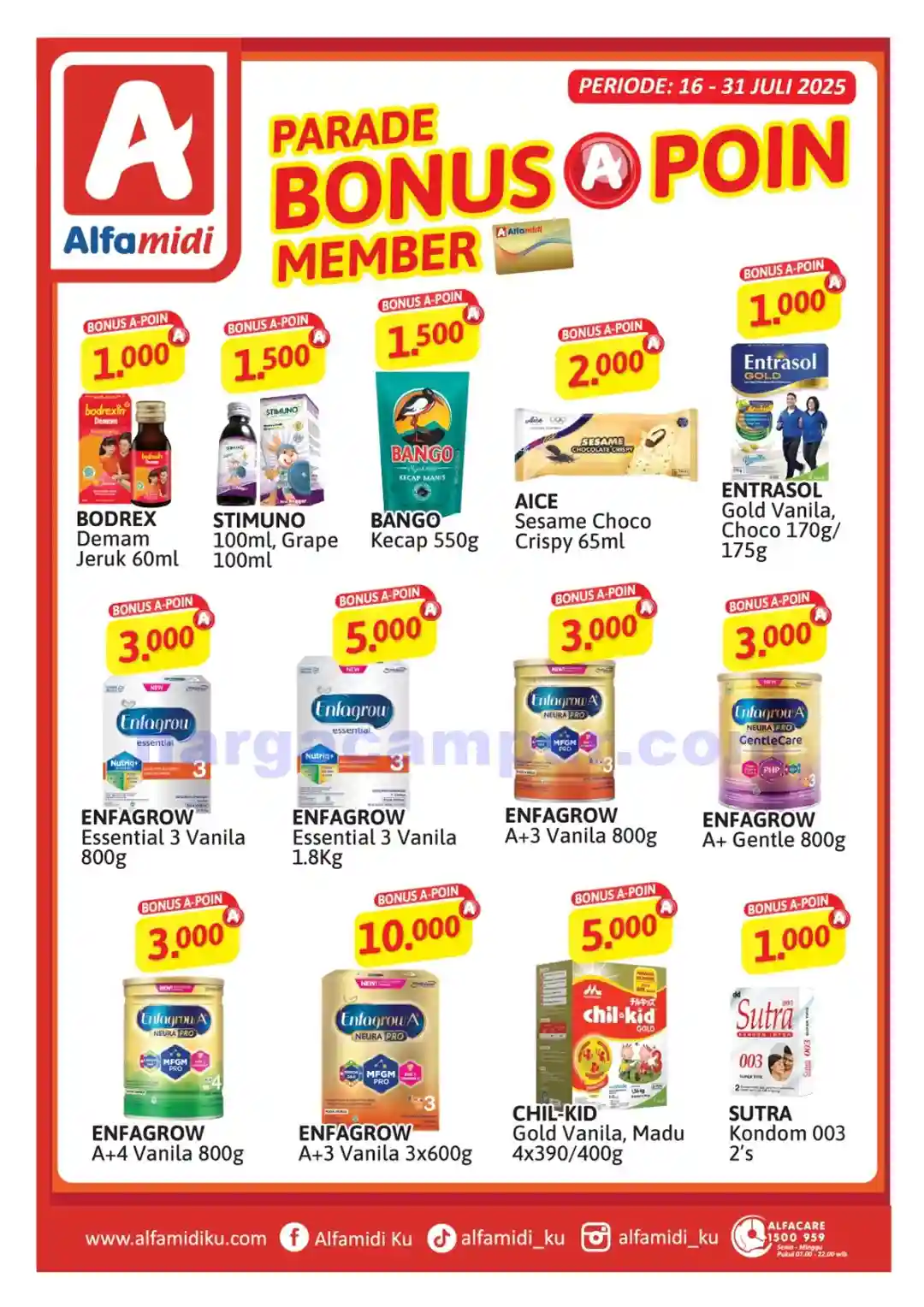 Promo Alfamidi Harga Spesial Bonus A Poin 16 - 31 Juli 2025