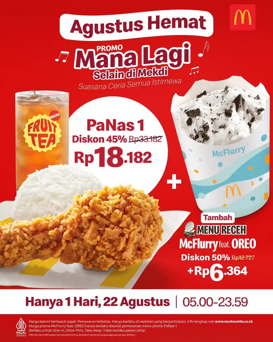 Promo McDonalds Paket Panas 1 Harga Hanya 18 Ribu