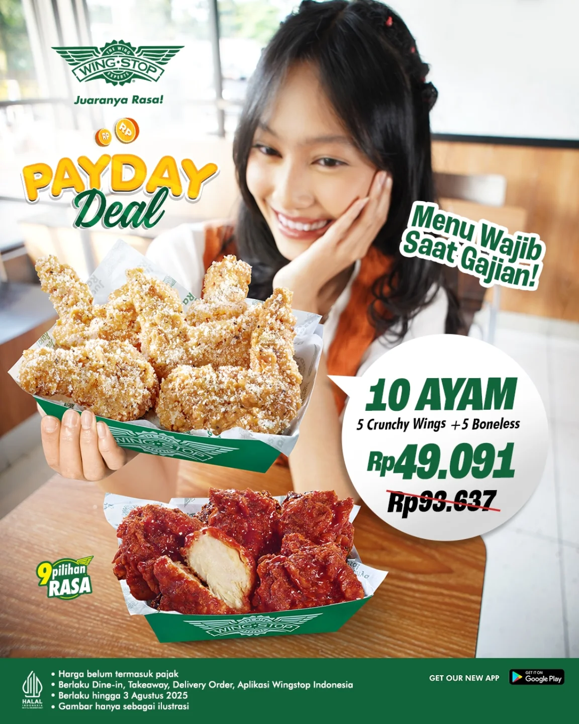 Promo Wingstop Payday Deal 10 Ayam Harga Hanya 49 Ribu