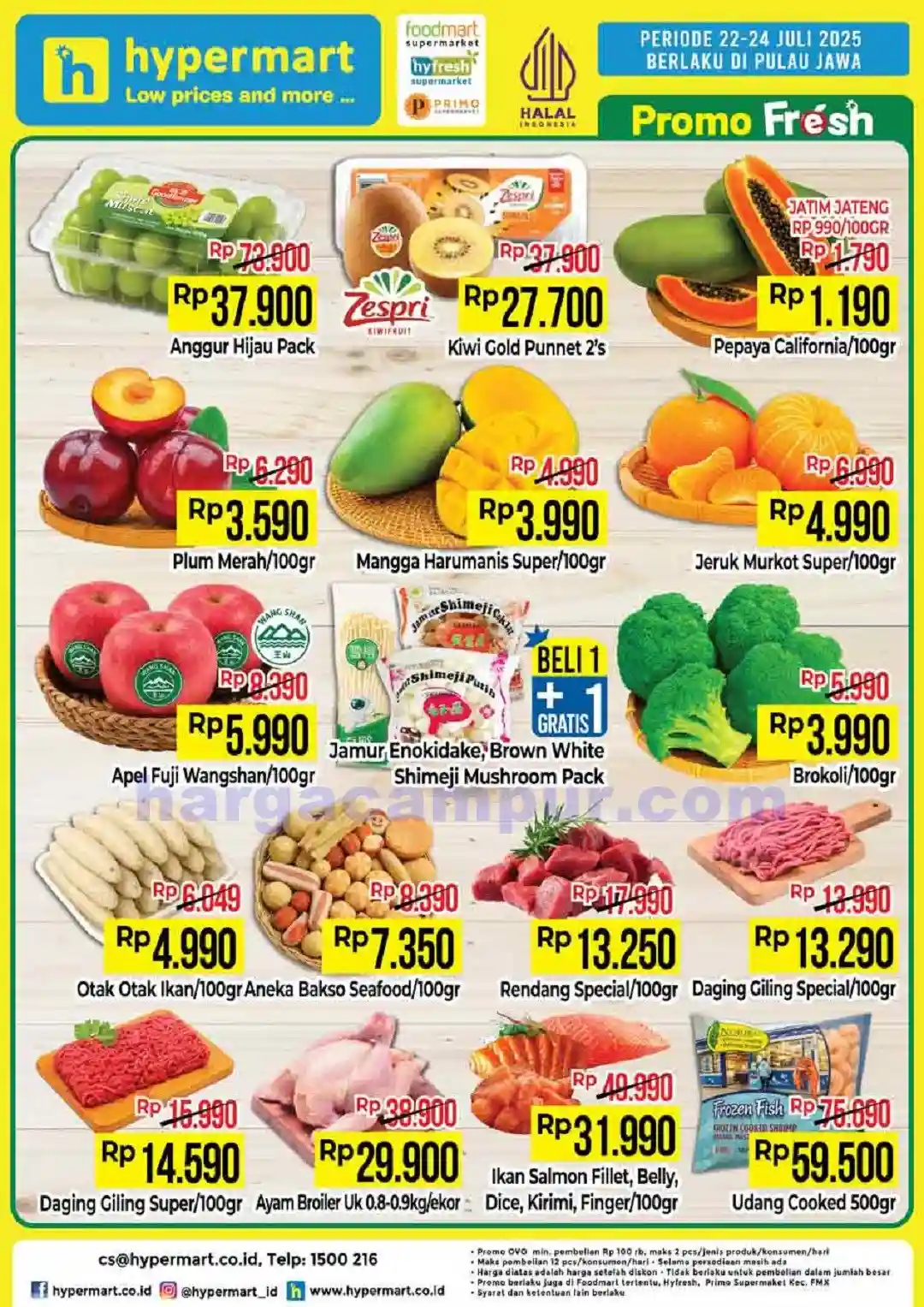 Promo Hypermart Produk Segar Periode 22 - 24 Juli 2025