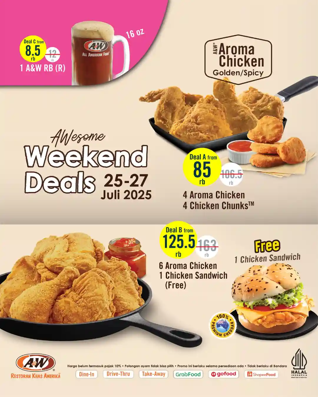 Promo AW Weekend Deals Terbaru 25 - 27 Juli 2025