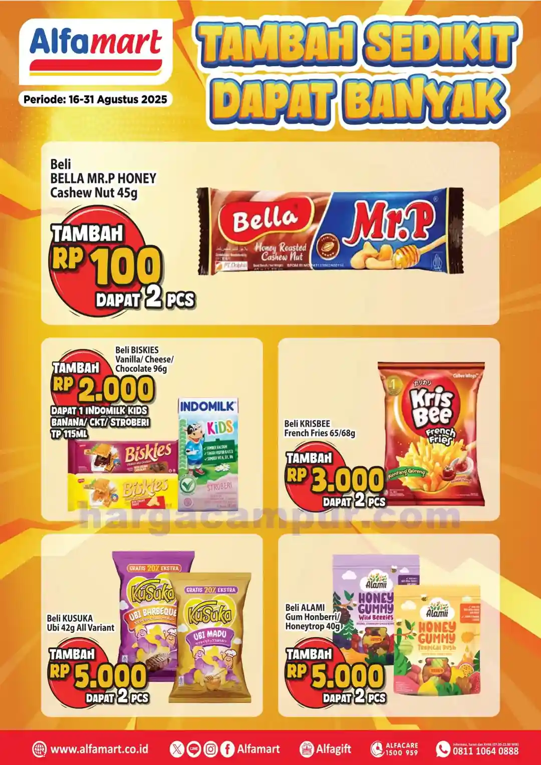 Promo Alfamart Tambah Sedikit Dapat Banyak 16 - 31 Agustus 2025