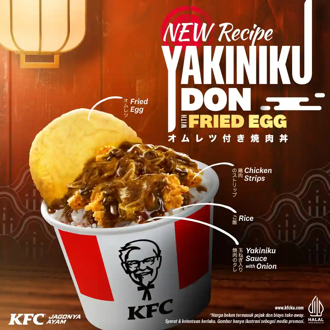 Promo KFC Menu Baru Yakiniku Don with Fried Egg 17 Ribuan