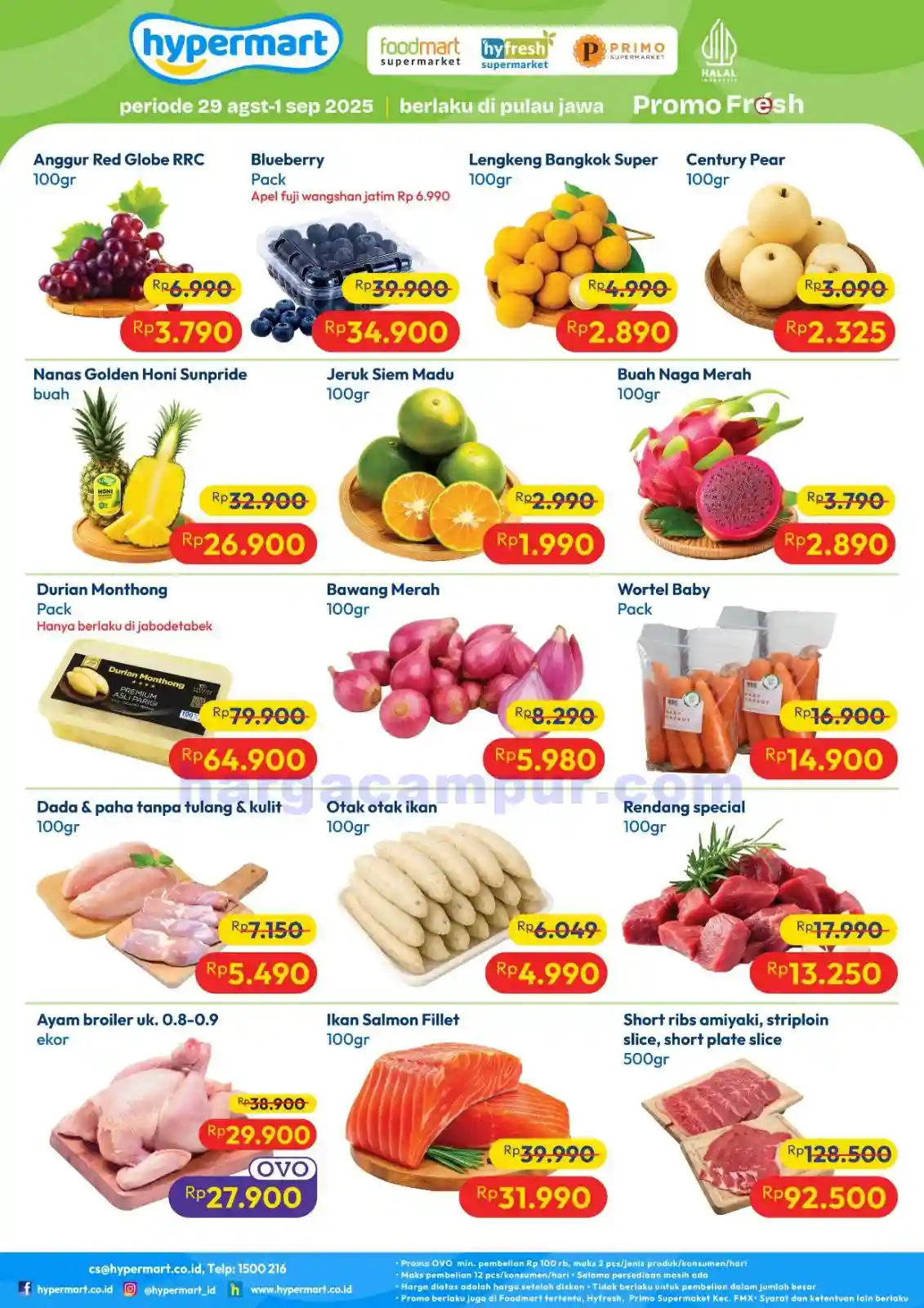 Promo Hypermart Produk Segar Periode 29 - 31 Agustus 2025
