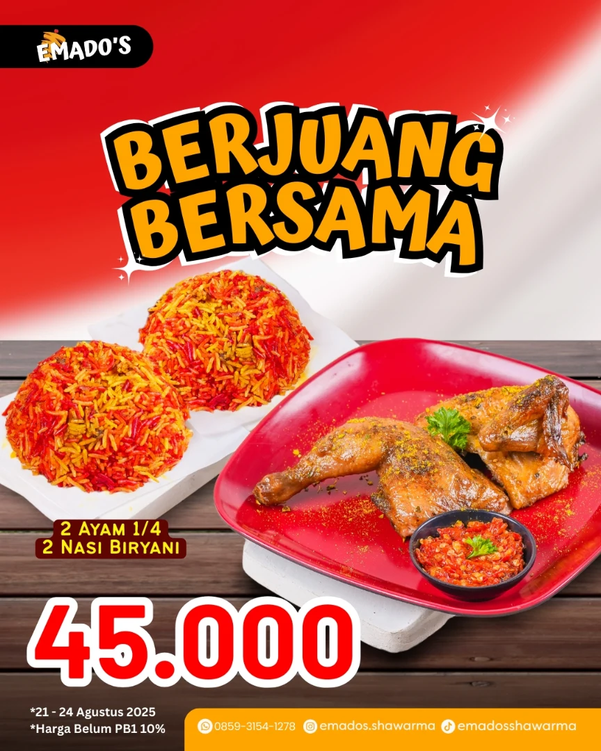 Promo Emados Berjuang Bersama Paket Berdua Hanya 45 Ribu