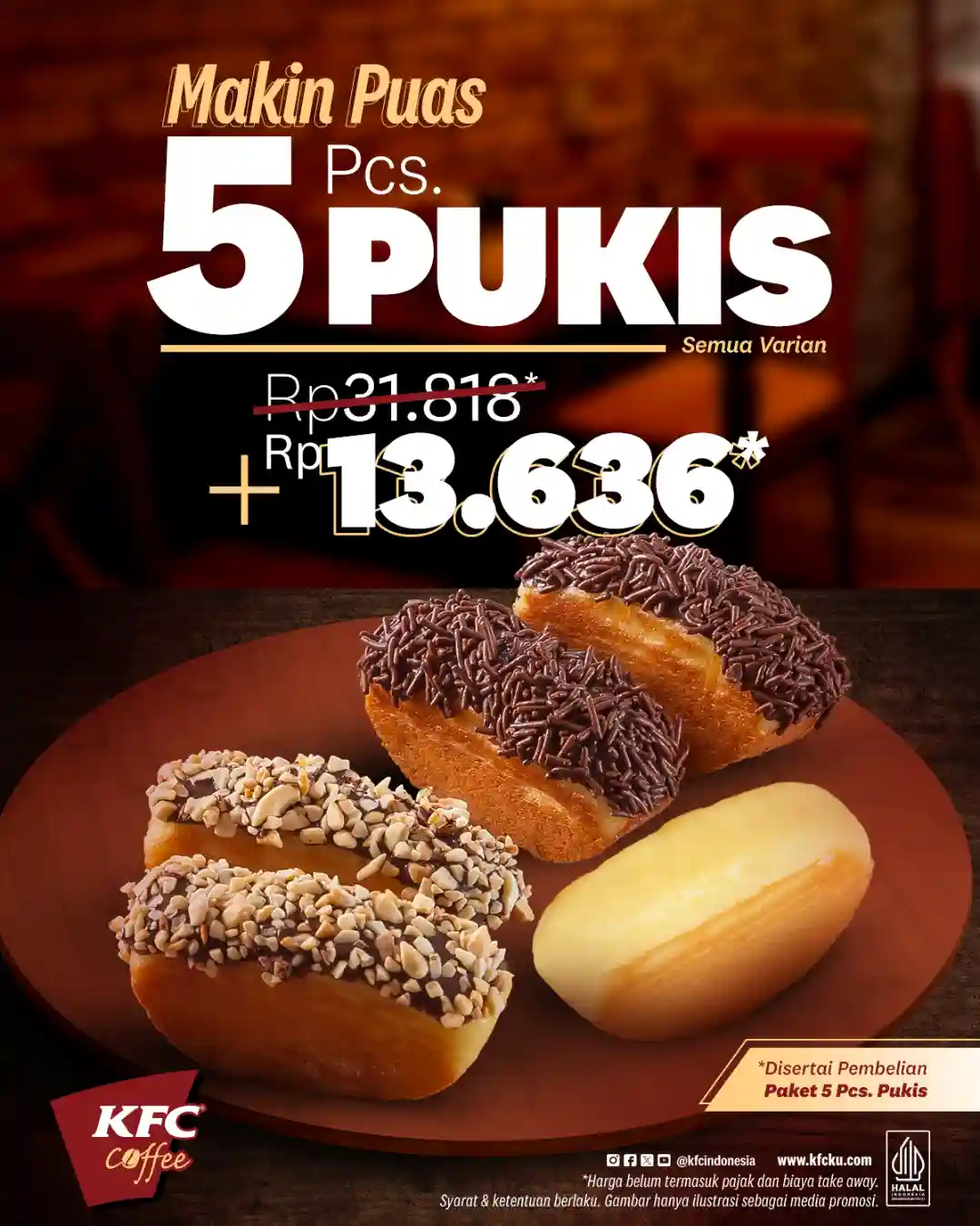 Promo KFC Coffee Add On 5 pcs Pukis Hanya 13 Ribu