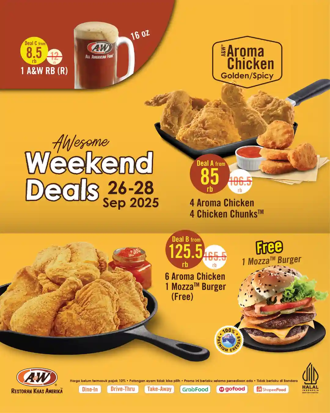 Promo AW Weekend Deals Terbaru 26 - 28 September 2025