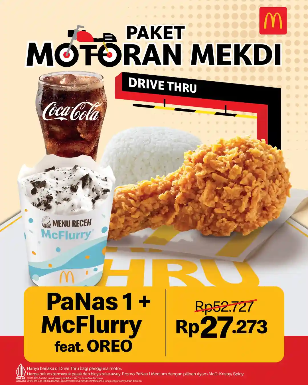 Promo McDonalds Paket Motoran Mekdi Harga Hanya 27 Ribu