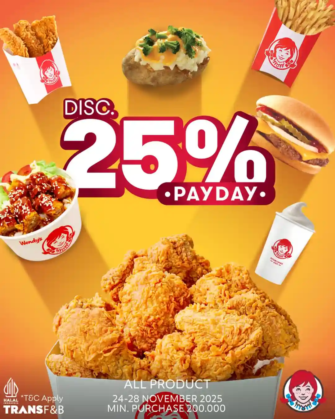 Promo Wendys Diskon Hingga 25% Harga Spesial Payday 1 Promo Wendys Diskon Hingga 25 Harga Spesial Payday
