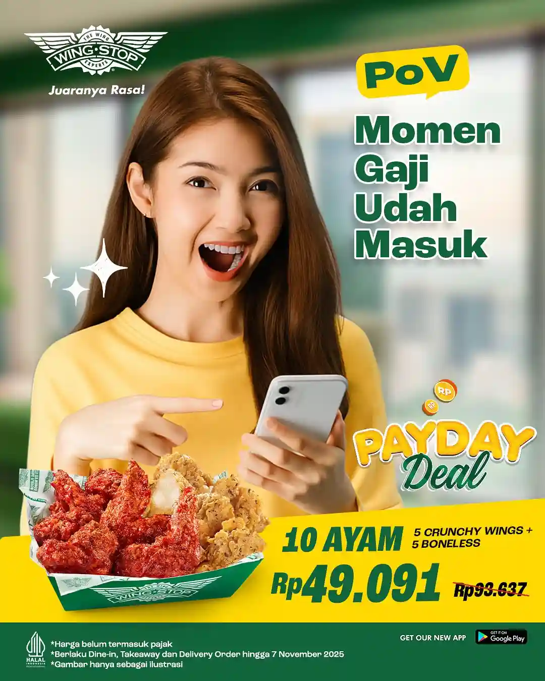Promo Wingstop Payday Deal 10 Ayam Harga Hanya 49 Ribu 1 Promo Wingstop Payday Deal 10 Ayam Harga Hanya 49 Ribu 3 1