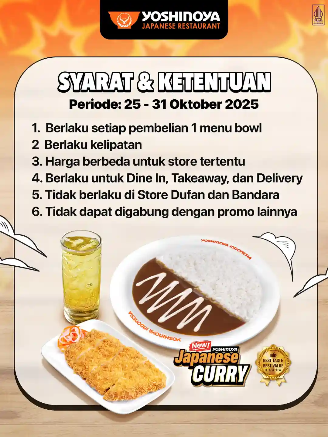 Promo Yoshinoya Payday Diskon 50% Japanese Curry 41 Ribu 2 Promo Yoshinoya Payday Diskon 50 Japanese Curry 41 Ribu 1