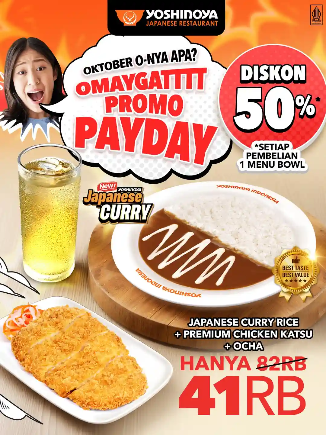 Promo Yoshinoya Payday Diskon 50% Japanese Curry 41 Ribu 1 Promo Yoshinoya Payday Diskon 50 Japanese Curry 41 Ribu 2