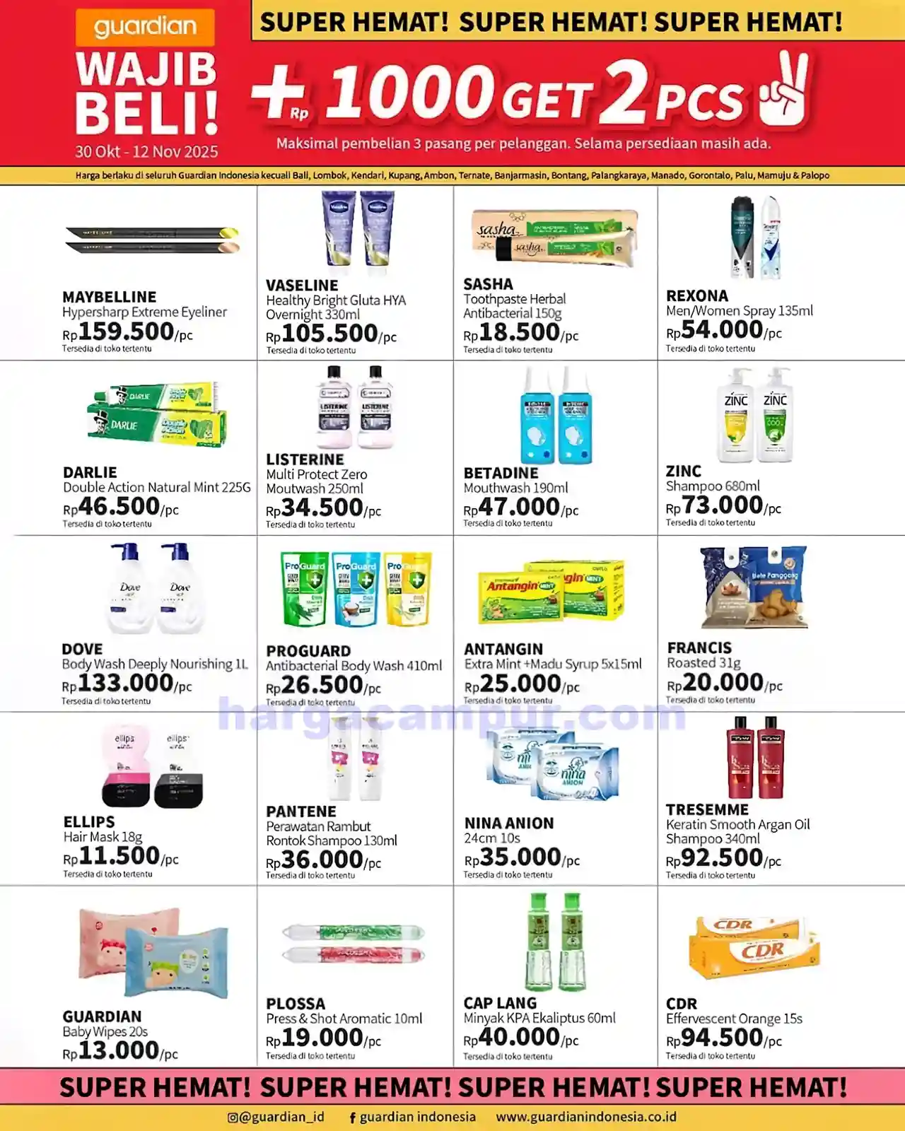 Katalog Harga Promo Guardian Terbaru 6 - 12 November 2025 1 Katalog Promo Guardian Terbaru 30 Oktober 12 November 2025