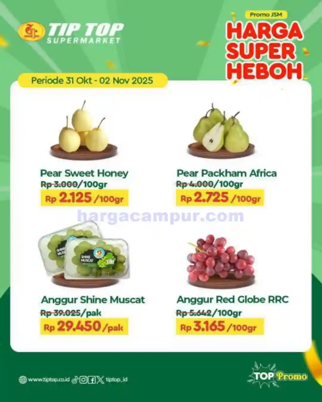 Katalog Promo JSM TIPTOP Swalayan Terbaru 7 - 9 November 2025 9 Katalog Promo JSM TIPTOP Swalayan Terbaru 31 Oktober 2 November 2025 1