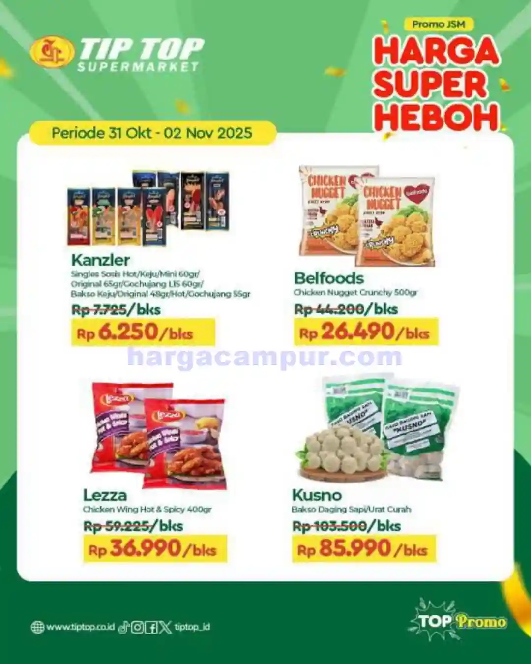 Katalog Promo JSM TIPTOP Swalayan Terbaru 7 - 9 November 2025 6 Katalog Promo JSM TIPTOP Swalayan Terbaru 31 Oktober 2 November 2025 4