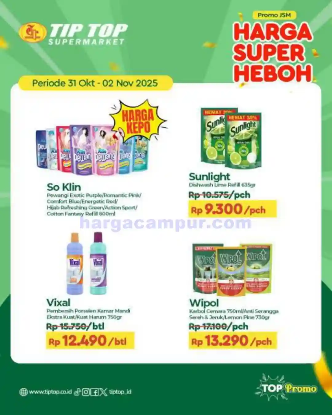 Katalog Promo JSM TIPTOP Swalayan Terbaru 7 - 9 November 2025 2 Katalog Promo JSM TIPTOP Swalayan Terbaru 31 Oktober 2 November 2025 8