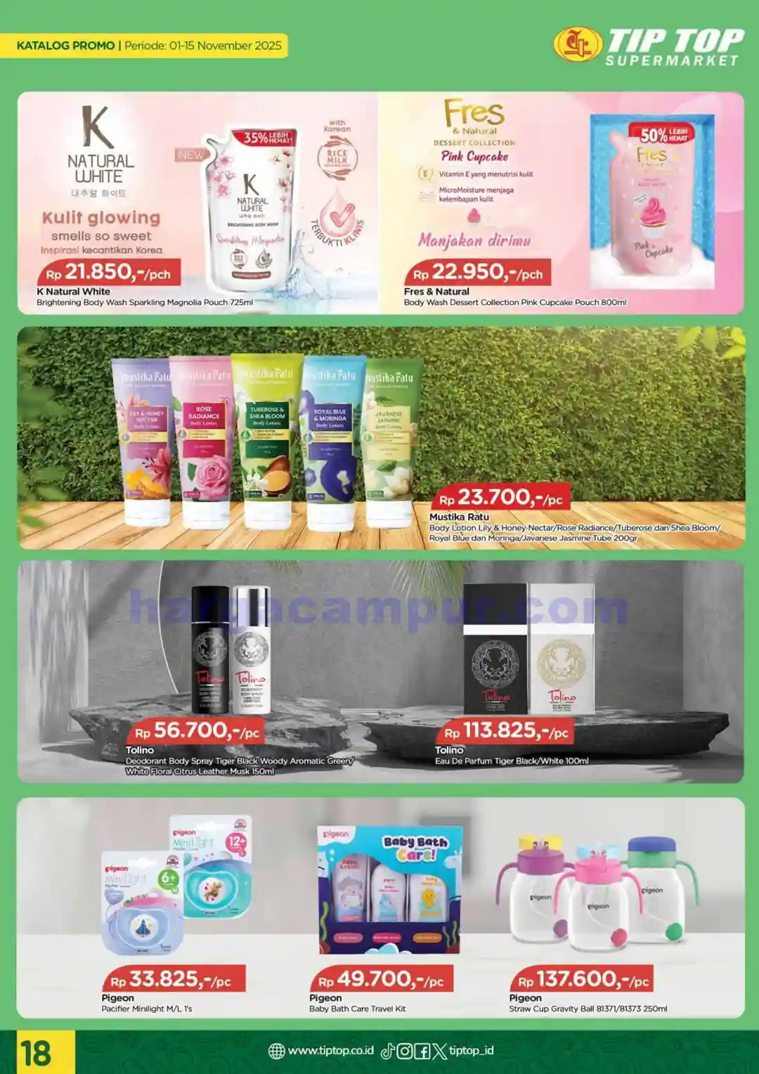 Katalog Promo TIPTOP Swalayan Terbaru 1 - 15 November 2025 18 Katalog Promo TIPTOP Swalayan Terbaru 1 15 November 2025 18