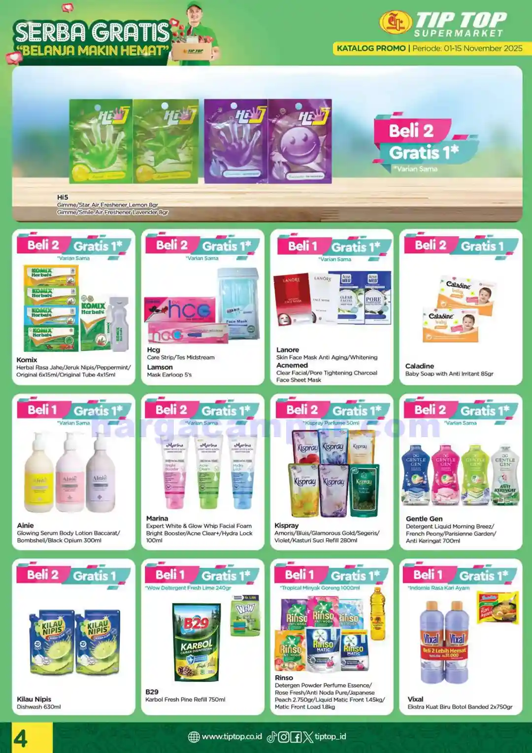 Katalog Promo TIPTOP Swalayan Terbaru 1 - 15 November 2025 4 Katalog Promo TIPTOP Swalayan Terbaru 1 15 November 2025 4