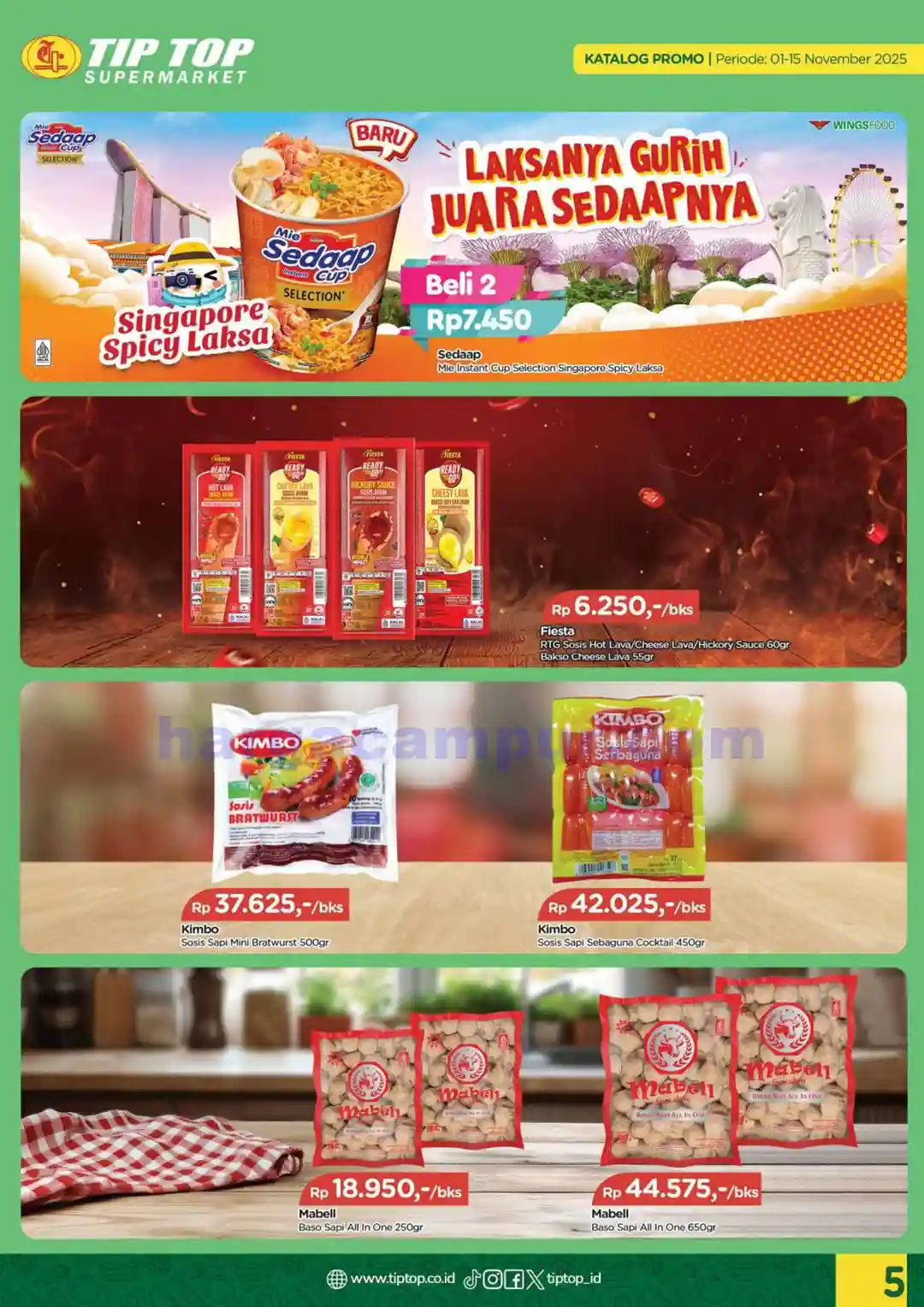 Katalog Promo TIPTOP Swalayan Terbaru 1 - 15 November 2025 5 Katalog Promo TIPTOP Swalayan Terbaru 1 15 November 2025 5