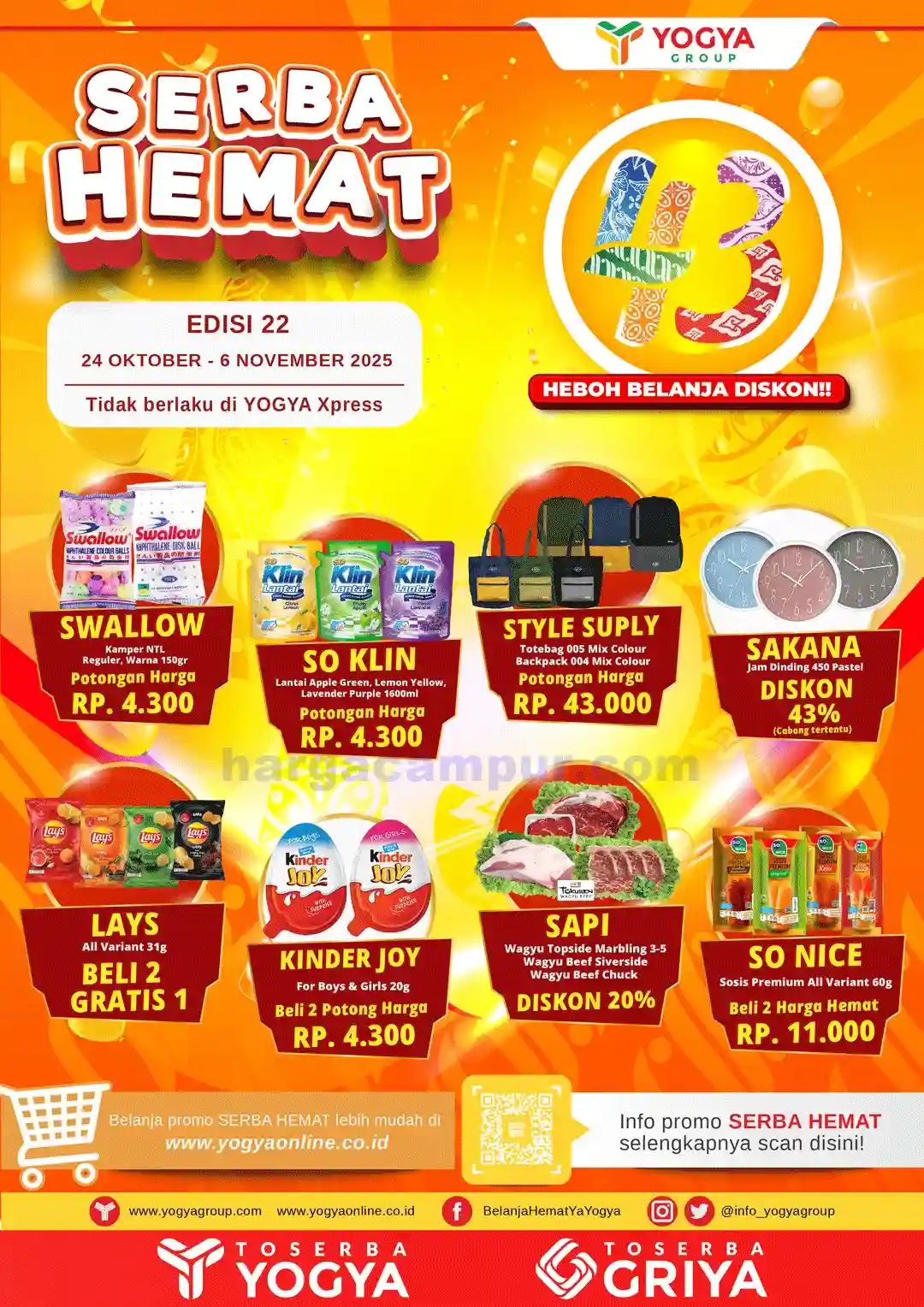 Katalog Promo Toserba Yogya Terbaru 7 - 20 November 2025 1 Katalog Promo Toserba Yogya Terbaru 24 Oktober 6 November 2025 1