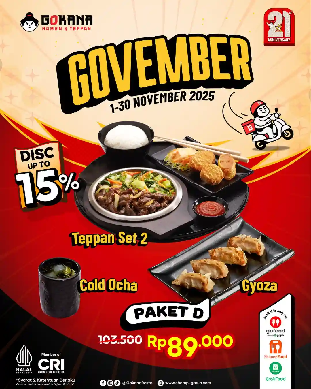Promo Gokana Spesial Govember Diskon Hingga 15% 2 Promo Gokana Spesial Govember Diskon Hingga 15 2