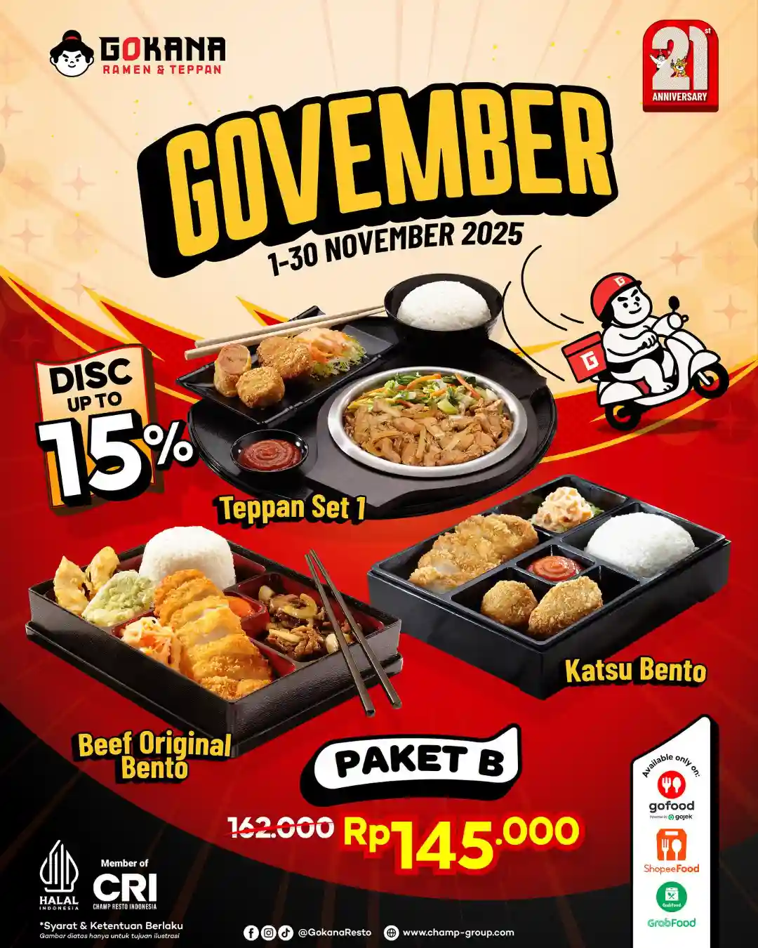 Promo Gokana Spesial Govember Diskon Hingga 15% 4 Promo Gokana Spesial Govember Diskon Hingga 15 4