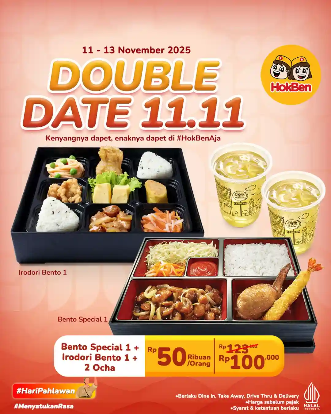 Promo Hokben Spesial 11.11 Paket Hemat Hanya 50 Ribuan 1 Promo Hokben Spesial 11.11 Paket Hemat Hanya 50 Ribuan