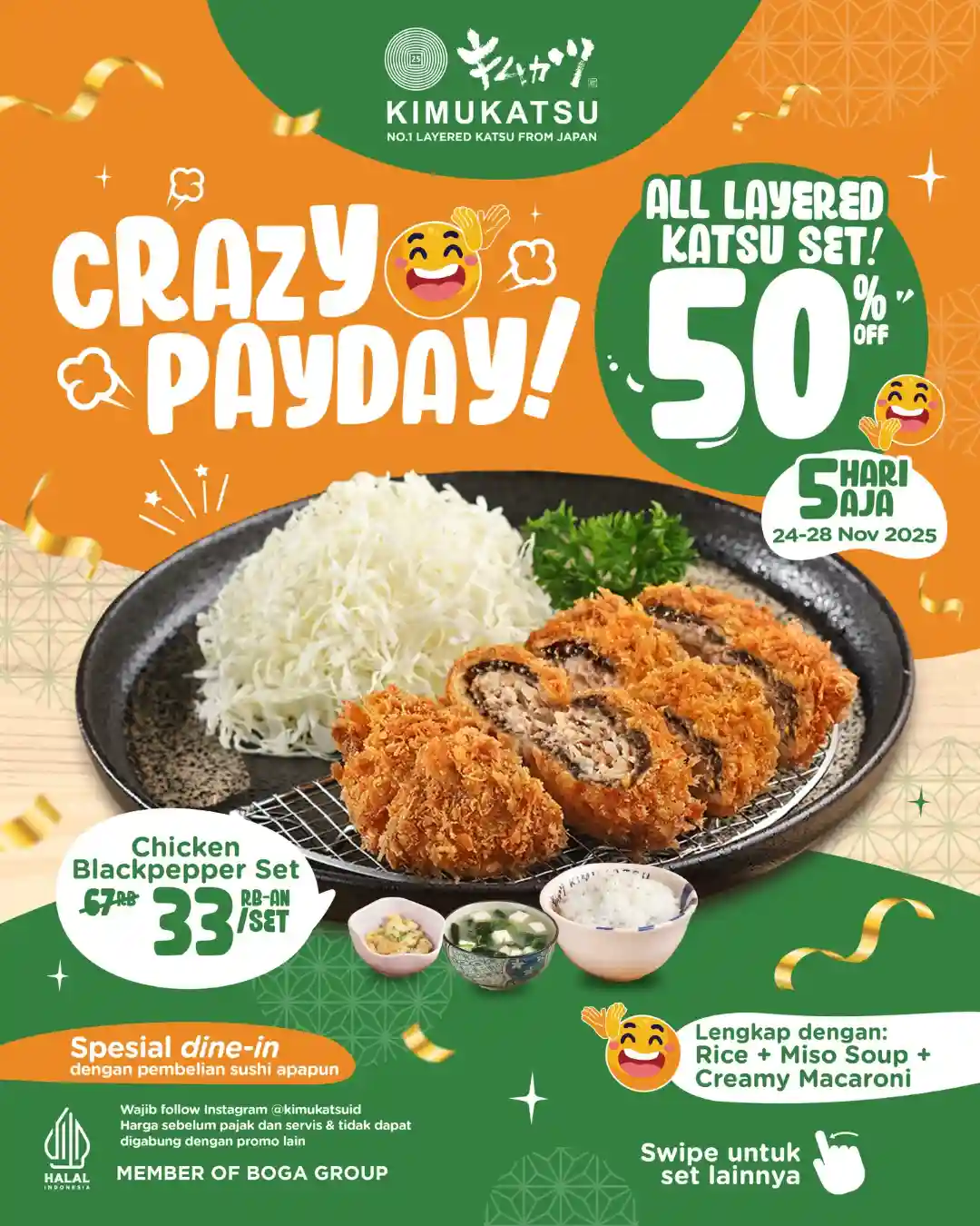 Promo Kimukatsu Crazy Payday Diskon 50% Semua Katsu Set 2 Promo Kimukatsu Crazy Payday Diskon 50 Semua Katsu Set 2