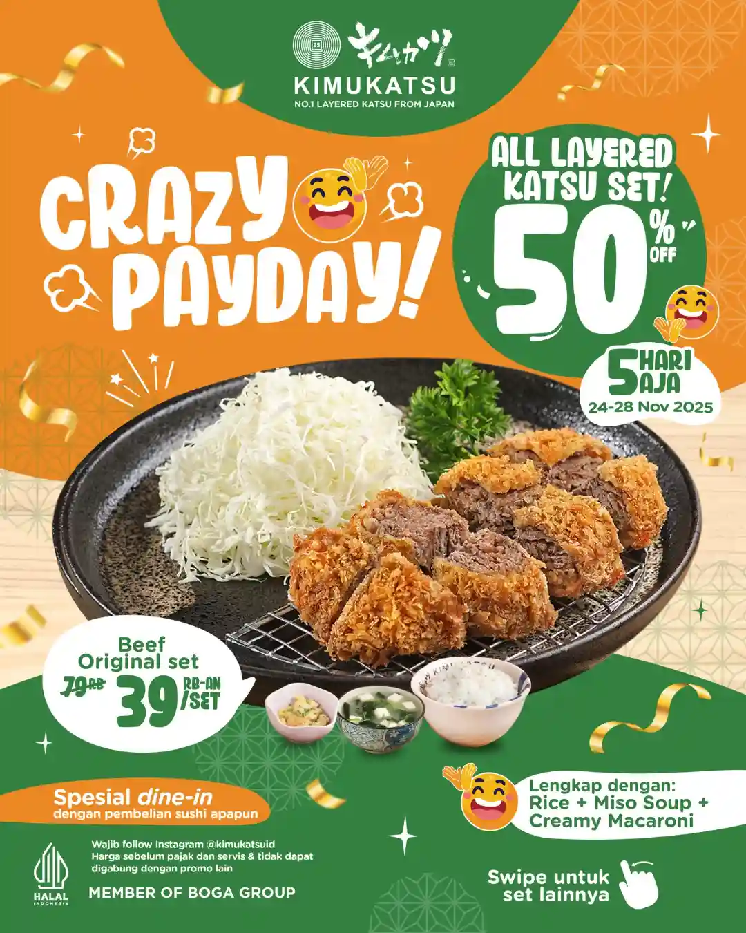 Promo Kimukatsu Crazy Payday Diskon 50% Semua Katsu Set 3 Promo Kimukatsu Crazy Payday Diskon 50 Semua Katsu Set 3