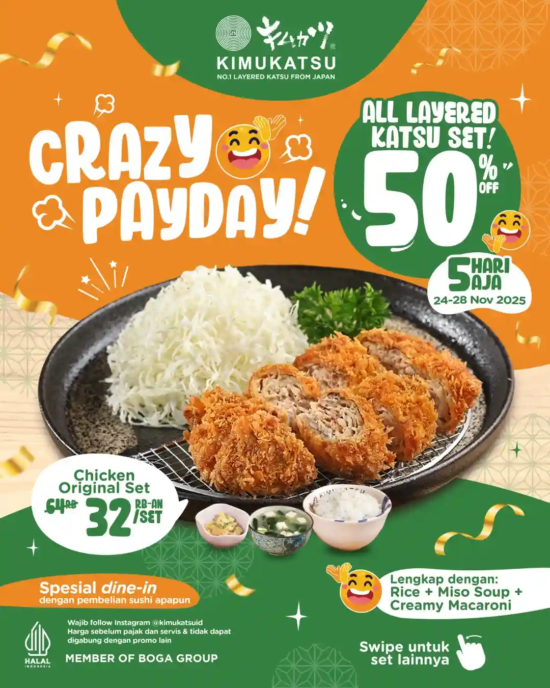 Promo Kimukatsu Crazy Payday Diskon 50% Semua Katsu Set 4 Promo Kimukatsu Crazy Payday Diskon 50 Semua Katsu Set 4