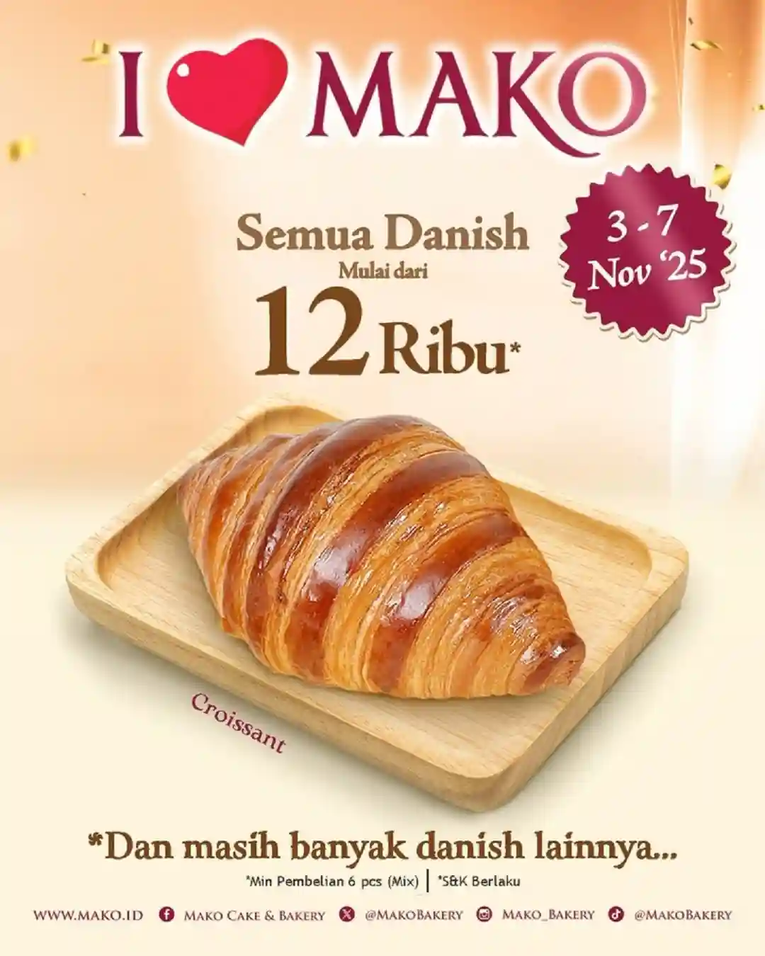 Promo Mako Cake & Bakery Harga Spesial Mulai 9 Ribu 1 Promo Mako Cake Bakery Harga Spesial Mulai 9 Ribu 1