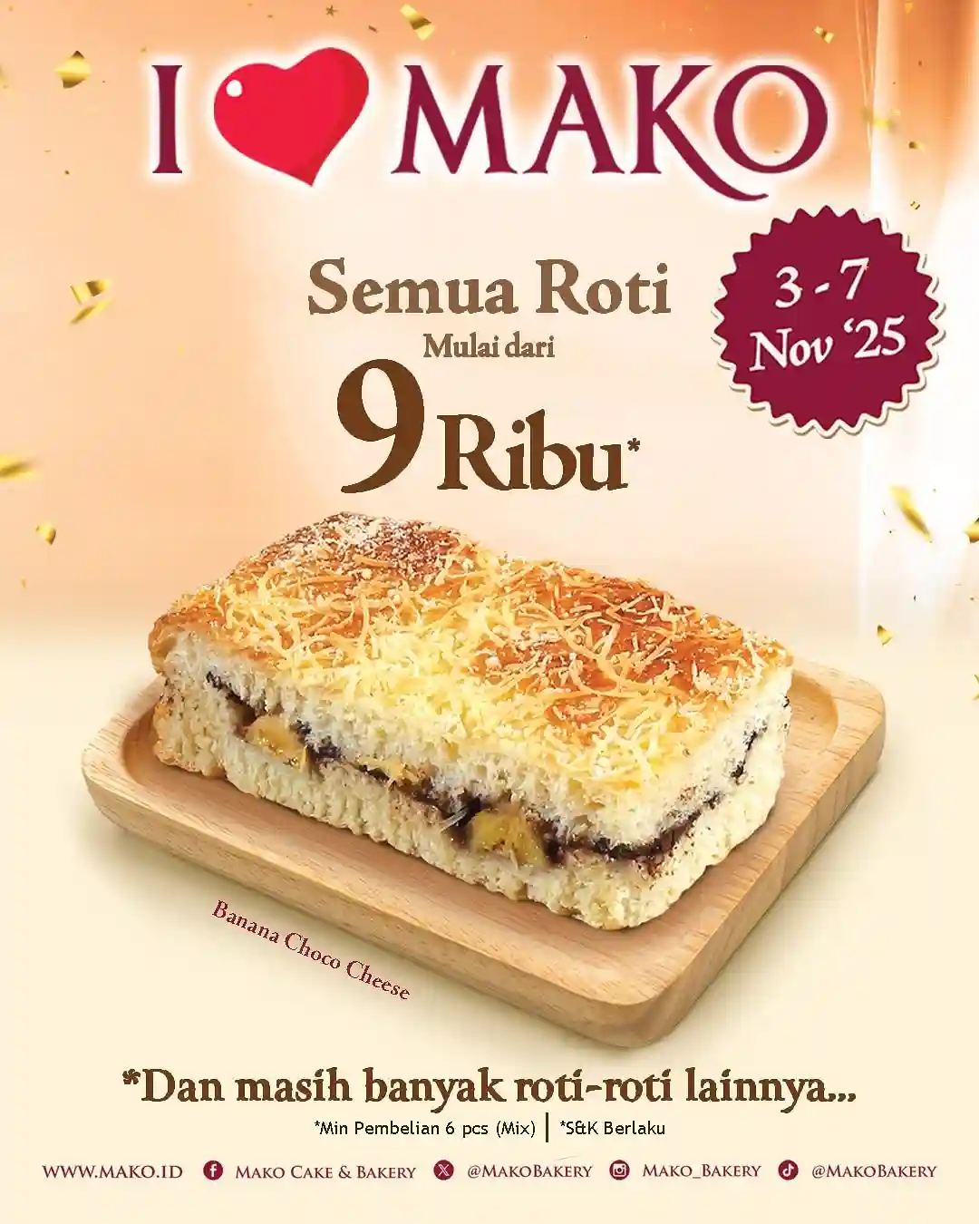 Promo Mako Cake & Bakery Harga Spesial Mulai 9 Ribu 2 Promo Mako Cake Bakery Harga Spesial Mulai 9 Ribu 2