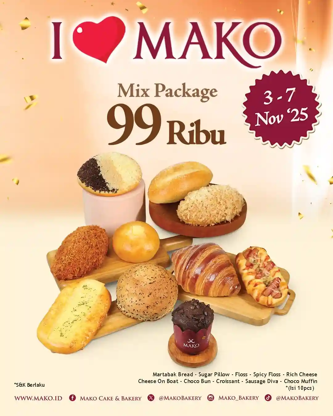 Promo Mako Cake & Bakery Harga Spesial Mulai 9 Ribu 5 Promo Mako Cake Bakery Harga Spesial Mulai 9 Ribu 5