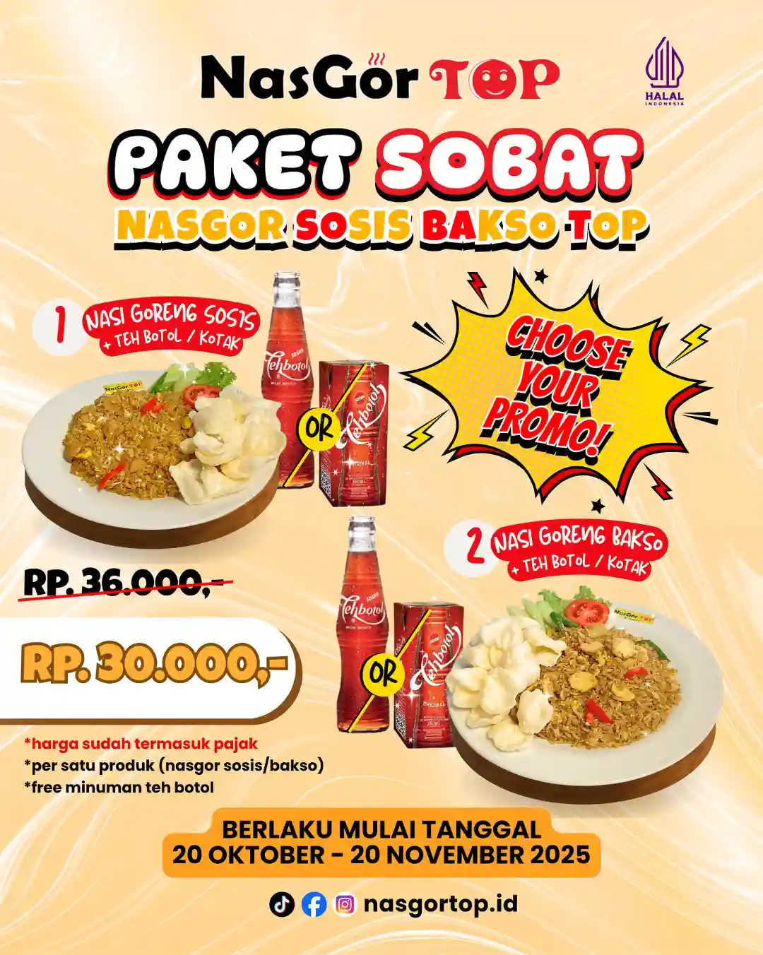 Promo Nasgor Top Harga Spesial Paket Sobat Hanya 30 Ribu 1 Promo Nasgor Top Harga Spesial Paket Sobat Hanya 30 Ribu