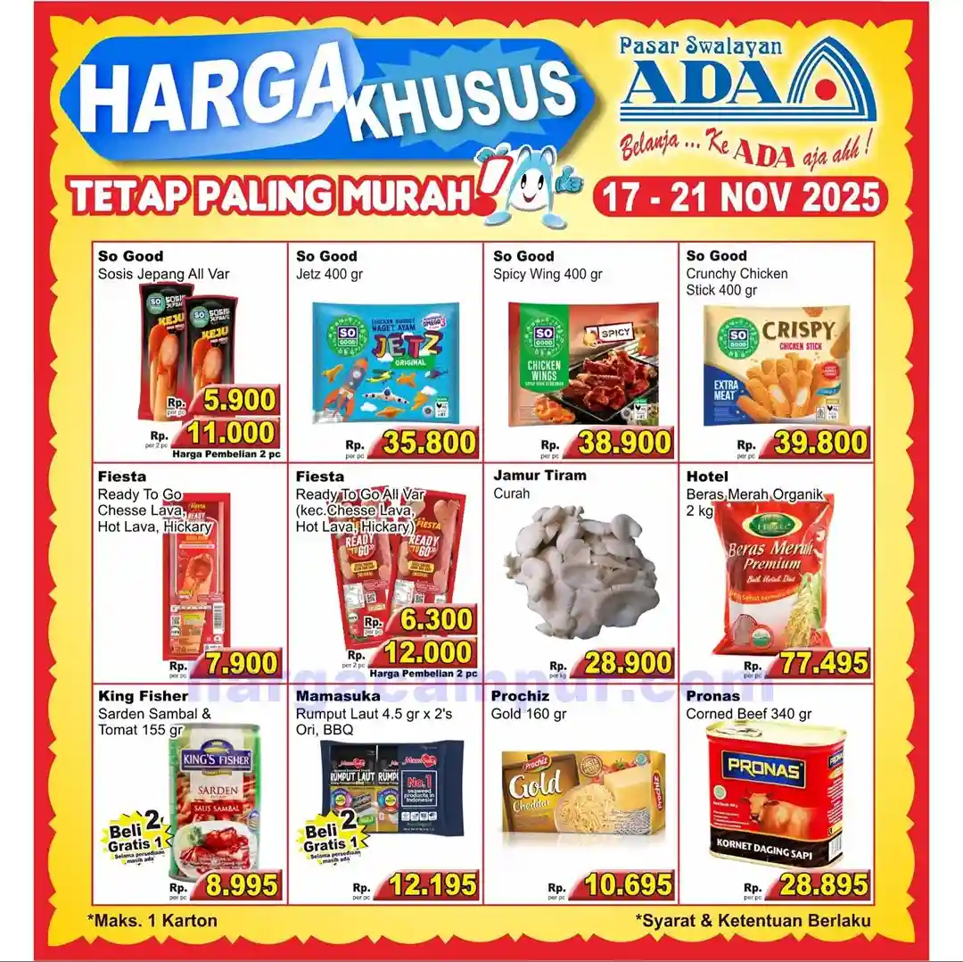 Promo Ada Swalayan Weekend Terbaru 22 - 23 November 2025 2 Katalog Promo Ada Swalayan Weekday terbaru 17 21 November 2025 13