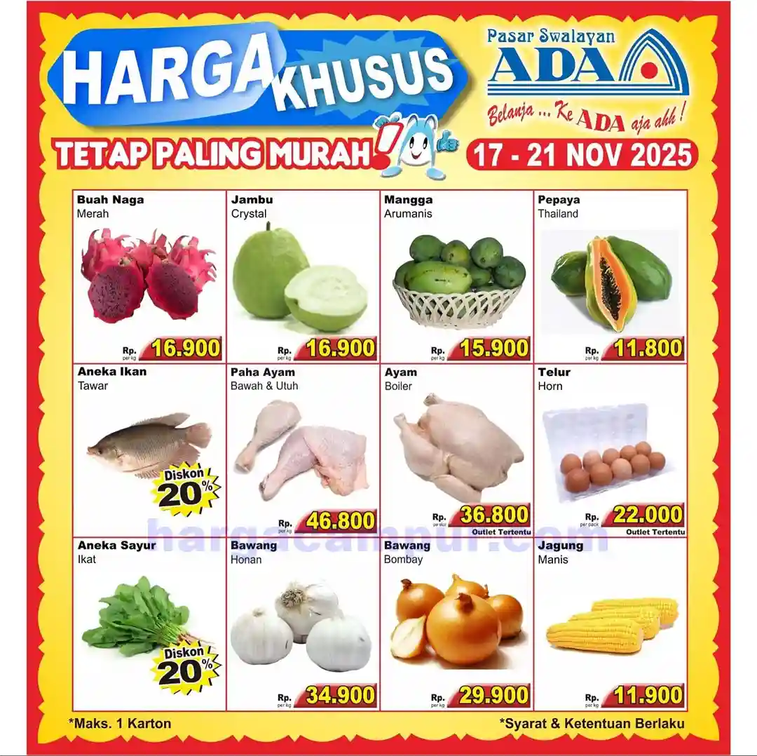 Promo Ada Swalayan Weekend Terbaru 22 - 23 November 2025 1 Katalog Promo Ada Swalayan Weekday terbaru 17 21 November 2025 14