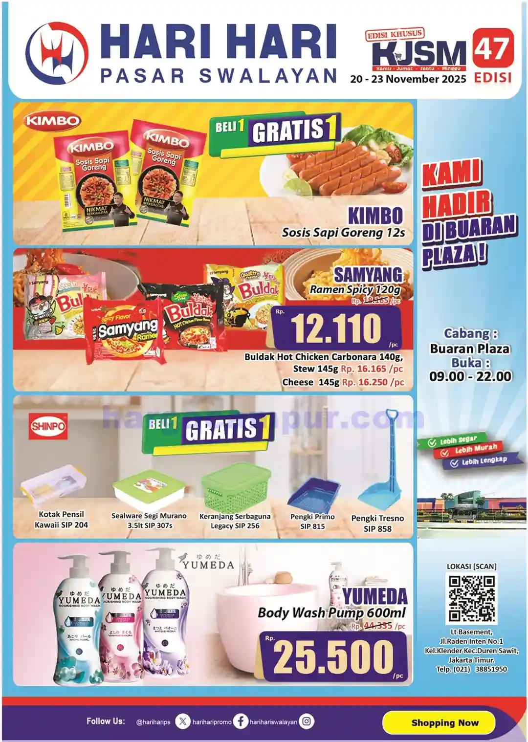 Promo KJSM Hari Hari Pasar Swalayan 20 - 23 November 2025 1 Katalog Promo KJSM HARI HARI Pasar Swalayan 20 23 November 2025 1