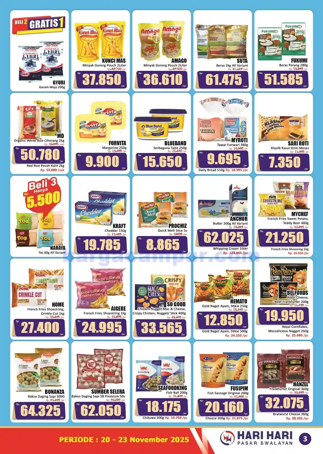Promo KJSM Hari Hari Pasar Swalayan 20 - 23 November 2025 3 Katalog Promo KJSM HARI HARI Pasar Swalayan 20 23 November 2025 3