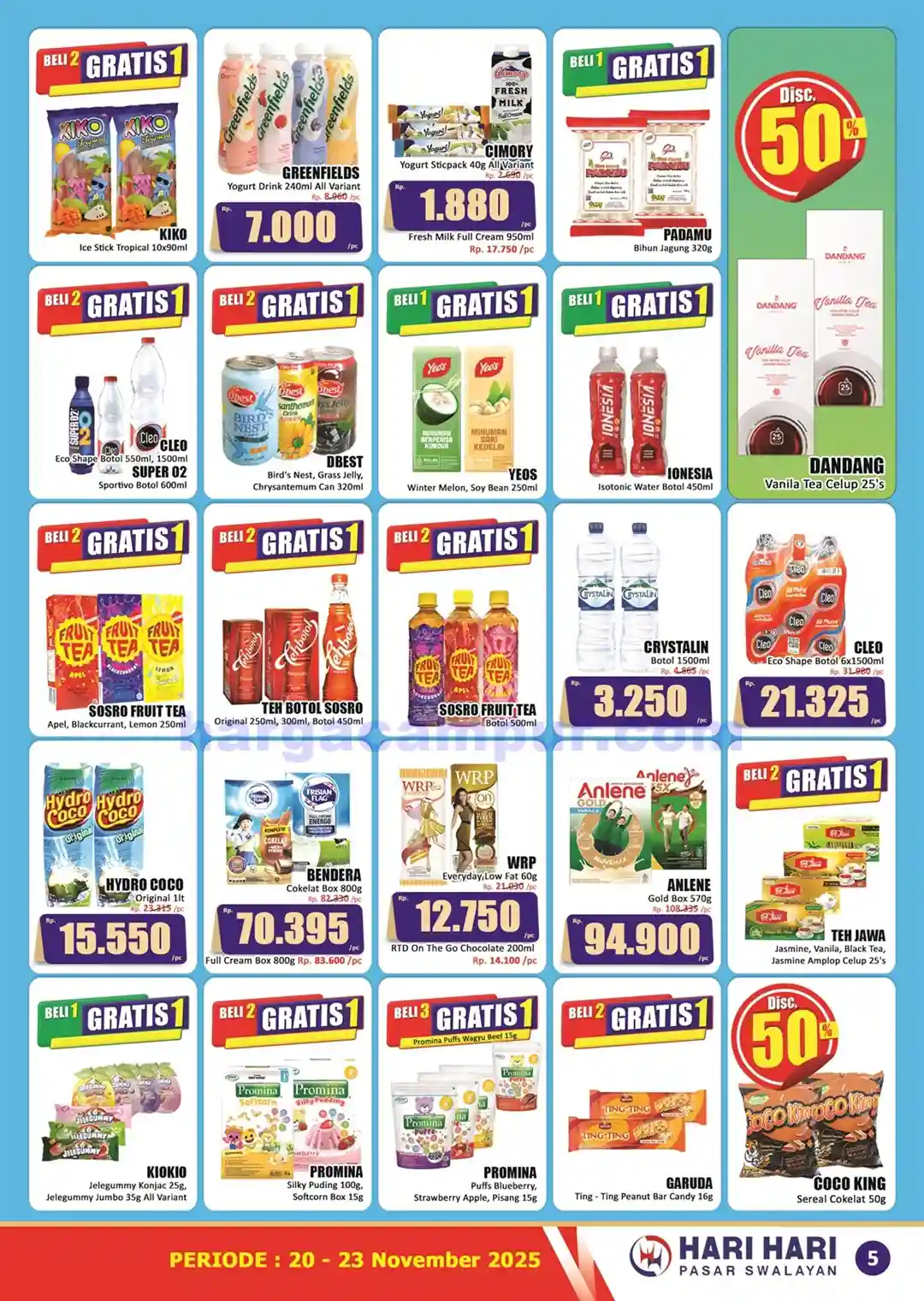 Promo KJSM Hari Hari Pasar Swalayan 20 - 23 November 2025 5 Katalog Promo KJSM HARI HARI Pasar Swalayan 20 23 November 2025 5