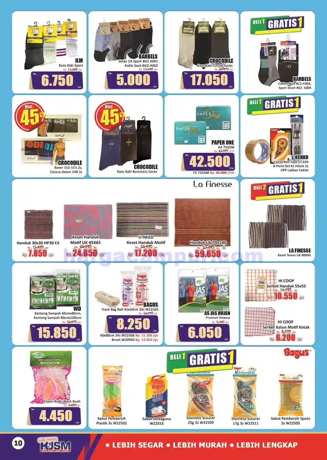 Promo KJSM Hari Hari Pasar Swalayan 13 - 16 November 2025 10 Katalog Promo KJSM HARI HARI Pasar Swalayan Terbaru 13 16 November 2025 10
