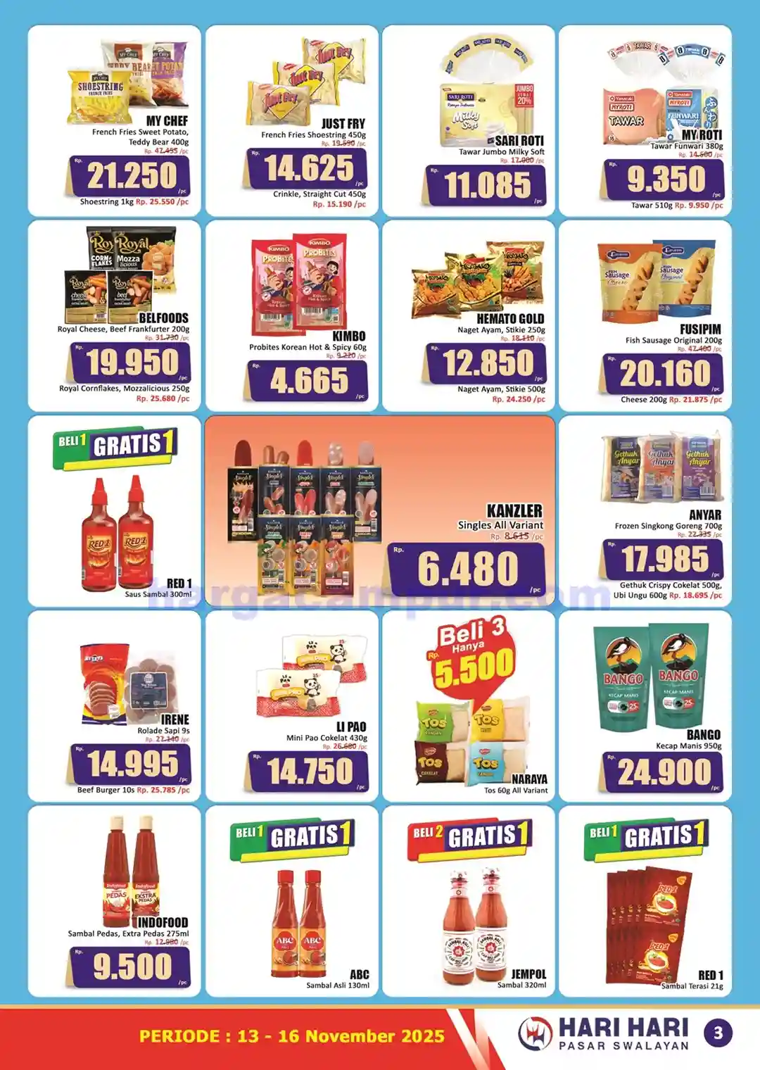Promo KJSM Hari Hari Pasar Swalayan 13 - 16 November 2025 3 Katalog Promo KJSM HARI HARI Pasar Swalayan Terbaru 13 16 November 2025 3