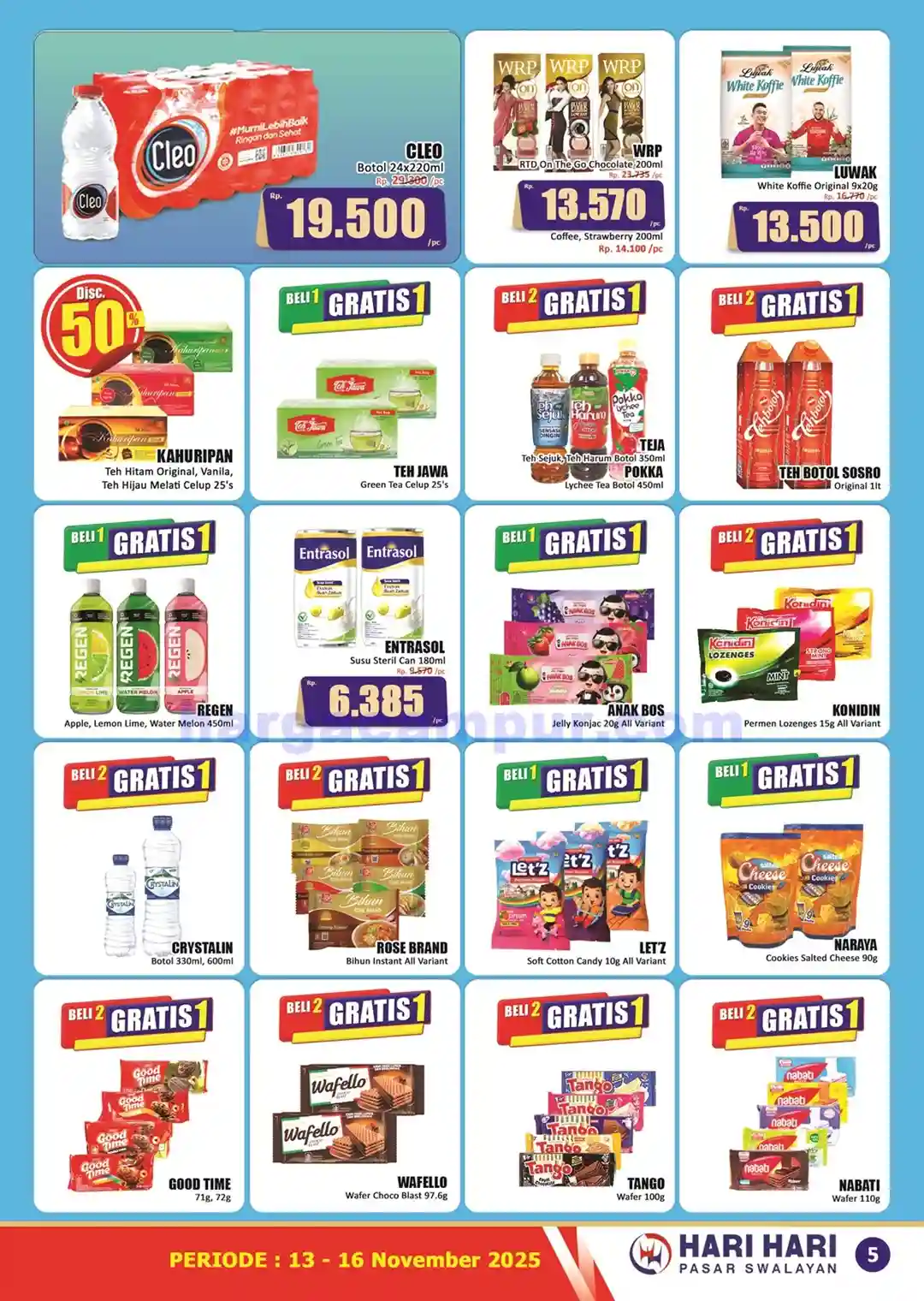 Promo KJSM Hari Hari Pasar Swalayan 13 - 16 November 2025 5 Katalog Promo KJSM HARI HARI Pasar Swalayan Terbaru 13 16 November 2025 5