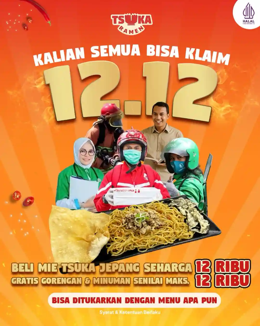 Promo Tsuka Ramen 12.12 Beli Ramen Gratis Menu 12 Ribu 1 Promo Tsuka Ramen 12.12 Beli Ramen Gratis Menu 12 Ribu