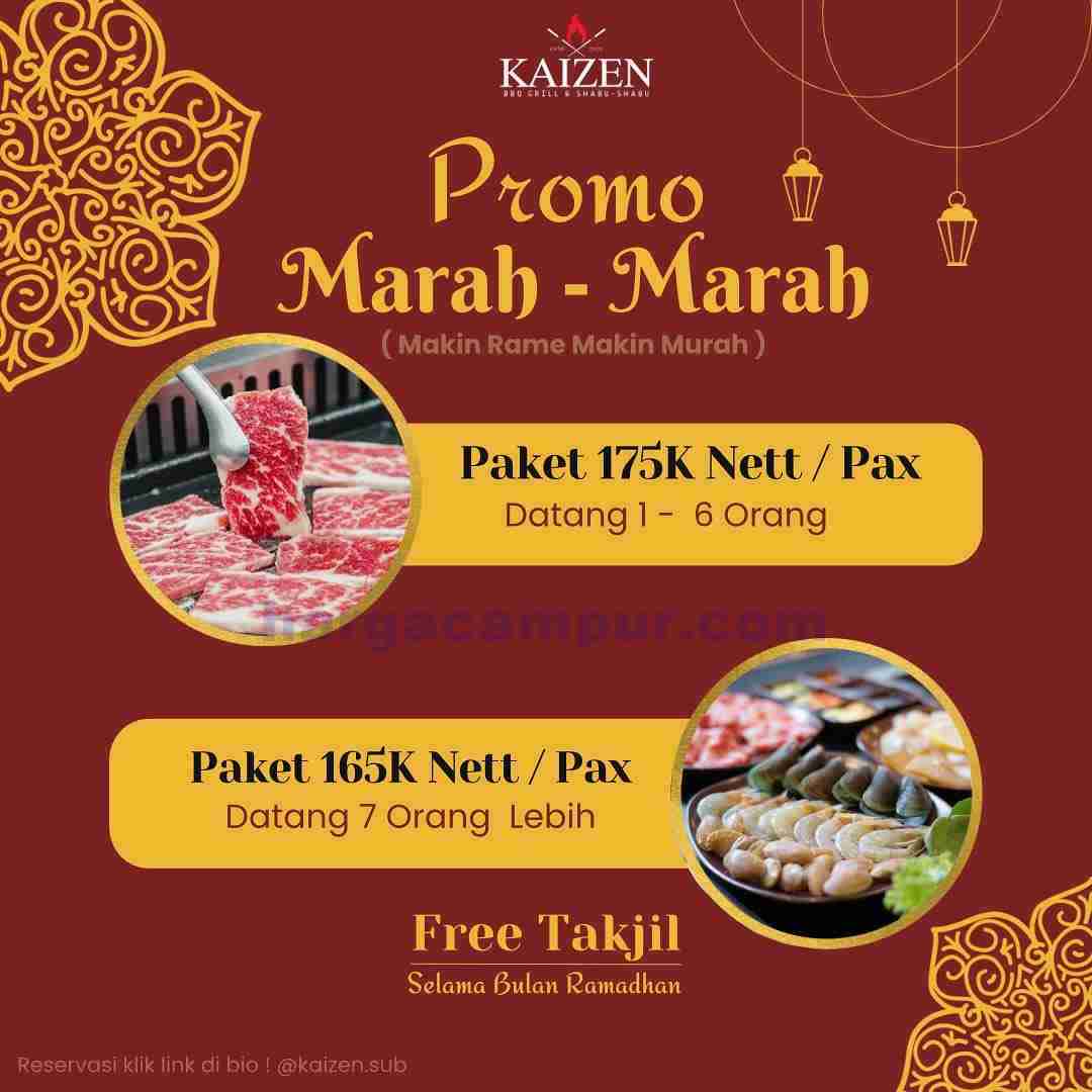 Promo Kaizen Paket Marah-Marah Mulai 165Ribu Terbaru april 2022
